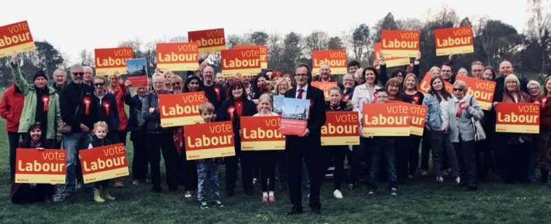 Group photo of Darlington Labour members at the 2019 Local Election Manifesto launch.